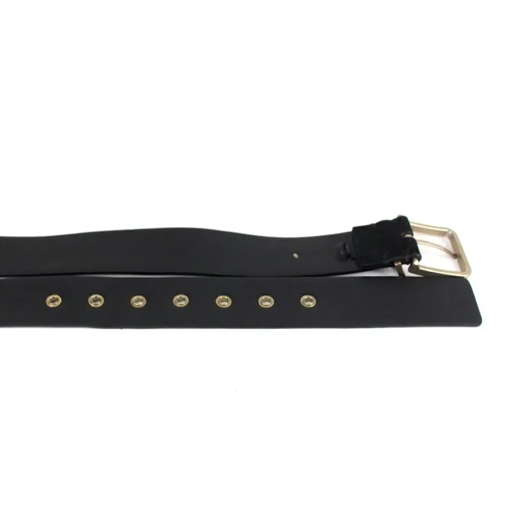 AllSaints BLACK GENUINE LEATHER SUEDE 1.5